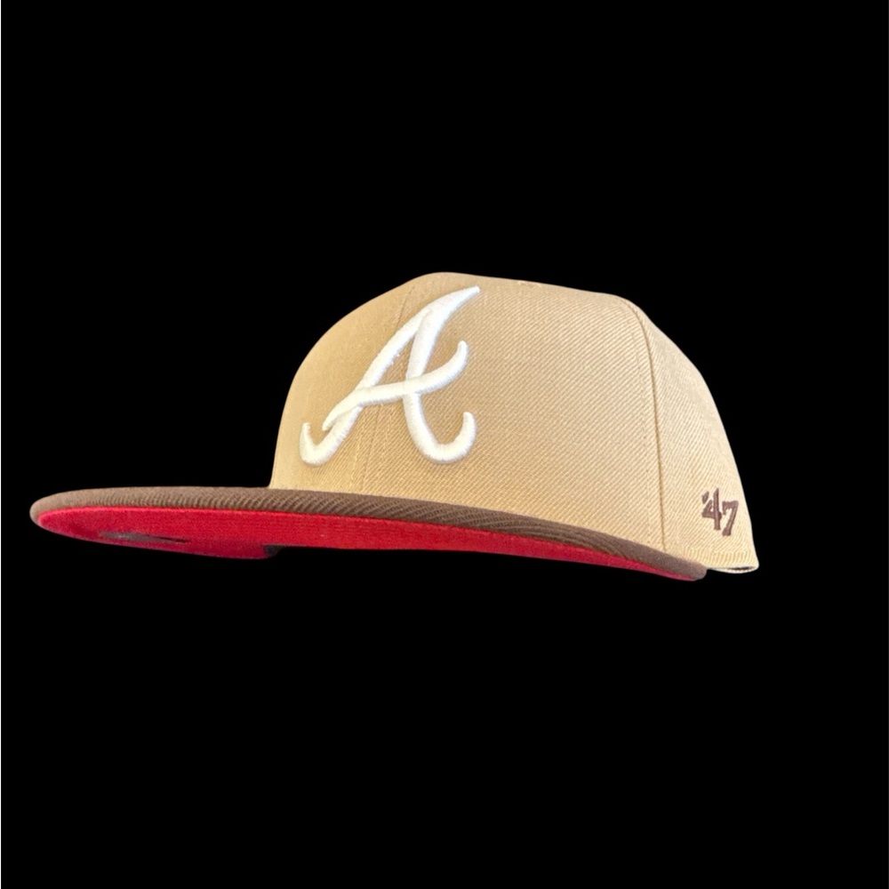 Cap 47 Brand Tan and Red Baseball Cap